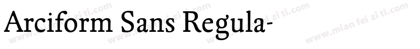Arciform Sans Regula字体转换